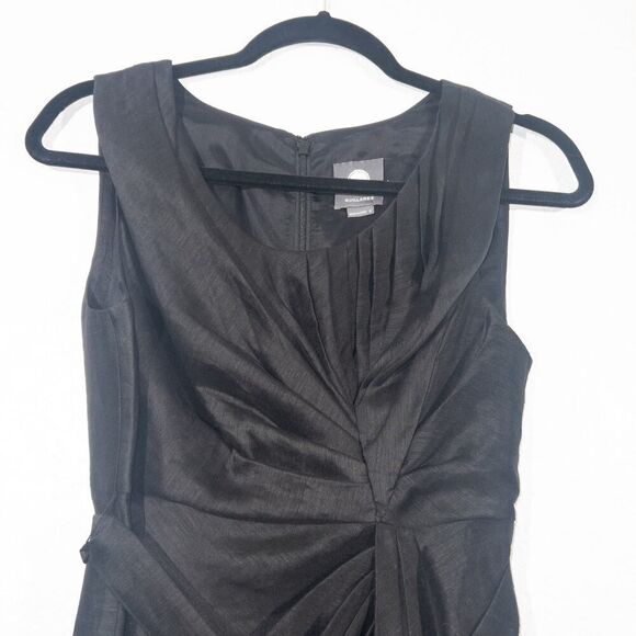 New Quillaree X BHLDN Anthropologie Black Starburst Pleated Dress 4 - Picture 4 of 10